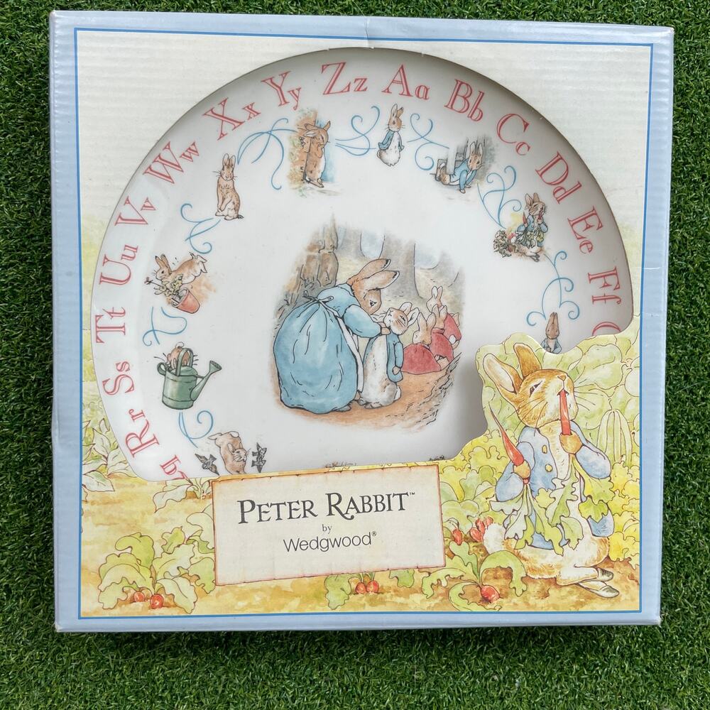 Vintage Wedgwood Peter Rabbit Porcelain Alphabet Plate Decorative